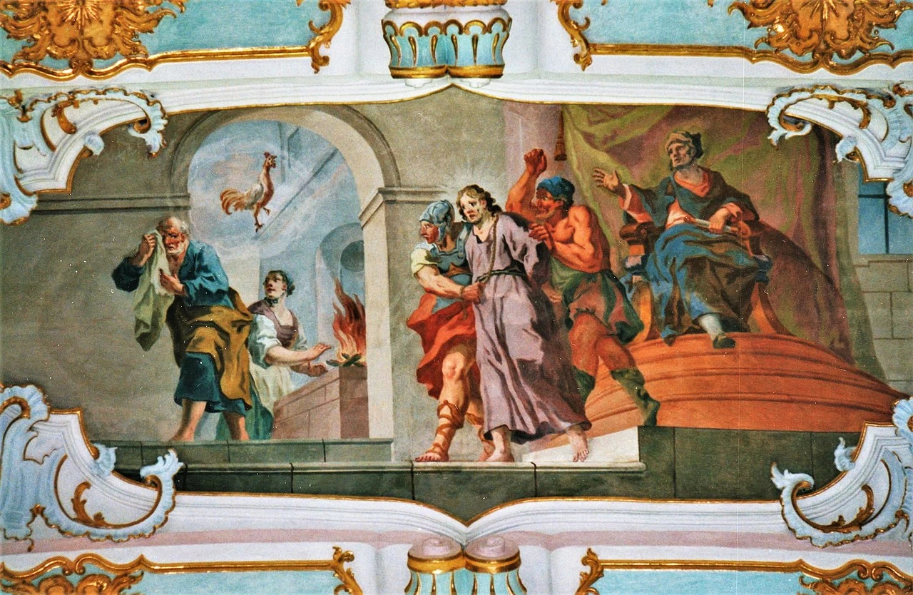 Affreschi della Wieskirche. Chiesa del Pellegrinaggio del Salvatore Flagellato - Steingaden 8
